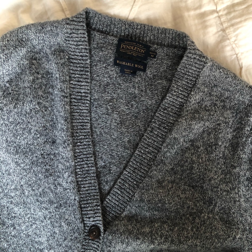 Pendleton Wool cardigan with pockets - Picture 4 of 5